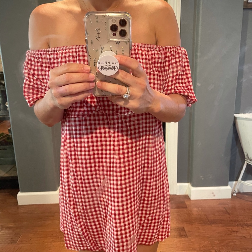 ❌SOLD❌ Show me your mumu gingham mini dress - Picture 4 of 5